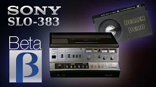 Sony SLO-383 Betamax Editor Dealer Demonstration - Features tape