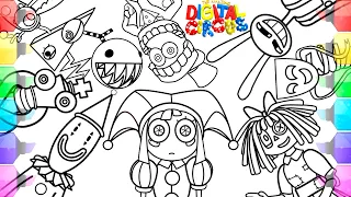 THE AMAZING DIGITAL CIRCUS pilot New Coloring Pages / How to Color All Main Characters / NCS MUSIC