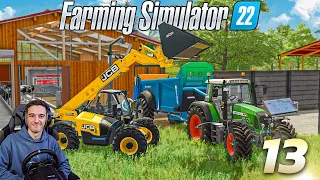 LIVRAISON DU JCB POUR LES ANIMAUX ! FARMING SIMULATOR 22 ! Carrière Suivie #13