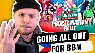 Uniteam Proclamation Rally - Bong Bong Marcos VLOG #198: DAY 1 | HONEST REACTION