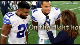 The Cowboys celebrated their 7 1 record by doing the Mannequin Challenge on a plane
