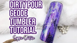 Dirty Pour Geode Tumbler Tutorial