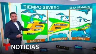 Hay 26 millones de personas en riesgo de tiempo severo en EE.UU. | Noticias Telemundo