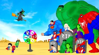 Rescue SUPERHEROES HULK Family & SPIDERMAN, SUPERMAN : Returning from the Dead SECRET - FUNNY