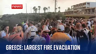 Rhodes Fires: Greece's largest ever evacuation from blaze