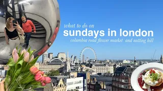 what to do on a sunday in london | columbia road flower market, notting hill & holland park