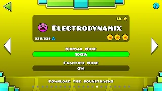 [Geometry Dash] Level 15 : Electrodynamix 100% Complete (All Coins) [4K]