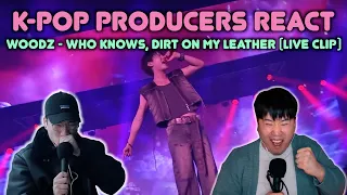 Musicians react & review ♡ WOODZ - Who Knows & Dirt on my leather (2023 World Tour Live Clip)