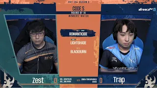 [2021 GSL S3] Ro.16 Group A Match3 Trap vs Zest