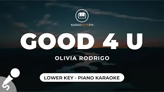 Good 4 U - Olivia Rodrigo (Lower Key - Piano Karaoke)