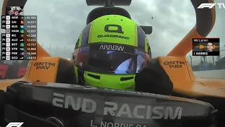 Lando Norris TEAM RADIO as he gets POLE POSITION in the RUSSIAN GRAND PRIX! F1 Russian GP 2021 Q3