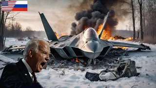 JUST HAPPENED! Russia's New Su-57 Multirole Fighter Jet shot down Ukraine's most famous F-22 Raptor