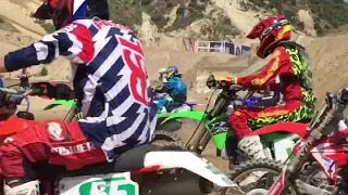 Old timers iotmx 2019 at Glen Helen. 50 Novice Moto 4 start