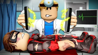 He SAVED A SUPERHEROS Life! (A Roblox Movie)