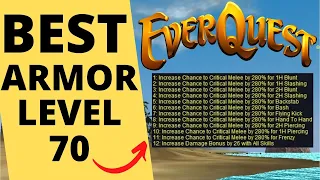 EVERQUEST - Best Armor level 70 | guide walkthrough and tutorial. Non prestige good for free to play