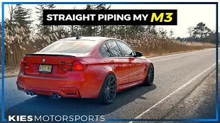 We STRAIGHT PIPED my F80 M3 😬😬😬