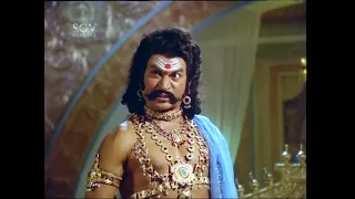 Dr.Rajkumar Nostalgic Powerful Dialogue Scene | Bhaktha Prahlada Kannada Movie Best Scene