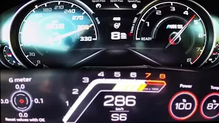 ACCELERATION COMPARISON AUDI RS6 2020 600HP VS BMW M5 2019 600HP 0 300km