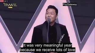 [Eng Sub] Full PSY Acceptance Speech thanks SUGA BTS for Artist of the Year Awards 2022 TMA 싸이