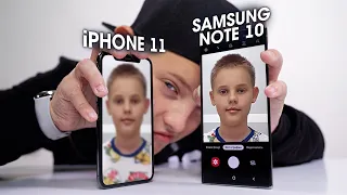 КАМЕРА SAMSUNG NOTE 10 ЛУЧШЕ, чем IPHONE 11 PRO / Сравнение