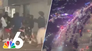 Miami police respond to 'ALIEN' theory after fight at Bayside mall