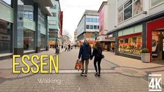 Walking Tour of Essen - The Shopping City of Germany 2022 4k 60fps - HDR