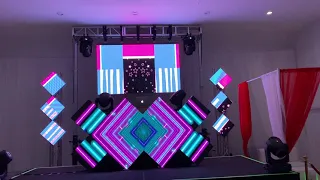 2021 resolume vj led screen mapping | custom dj booth display