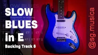 SLOW BLUES en E Guitar Backing Track