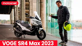 🤔¿Mejor que el BMW C 400 GT? / VOGE SR4 Max 2023 / Primer test / Scooter / Review 4K / motos.net