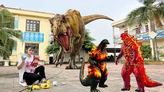 HuyềnCandy | Khủng long bạo chúa đại chiến Godzilla đời thật p93-Dinosaur-Godzilla In Real Life