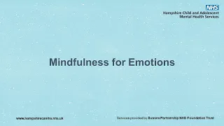 Mindfulness for Emotions