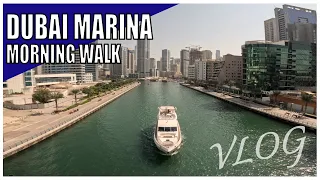 Dubai Marina and JBR Morning Walk • Dubai 2022 #4 • (Vlog)GoPro • 12 November 2022