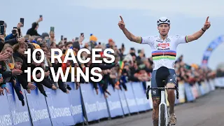 The perfect 10 for Mathieu van der Poel 🔥😮‍💨 | UCI Cyclo-cross World Cup