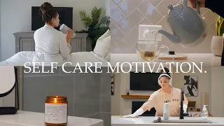 SELF CARE MOTIVATION| girl get up + deep clean + devotional + feminine hygiene + cooking & more.