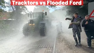 ⁴ᴷ Rufford Ford || Tractors vs Flooded Ford || Tractor Compilation || #17