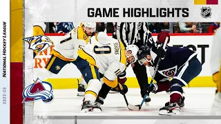 Predators @ Avalanche 12/17 | NHL Highlights 2022