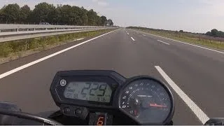 ☆HD☆       Yamaha XJ6 ★ Top Speed ★ 229 KM/H !!!