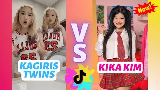 Kagiris Twins vs Kika Kim Xo Team Dance Tiktok 2022 P2 💘Feels New Tiktok Dance Challenge