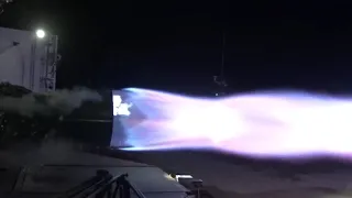 SpaceX Raptor Engine Firing