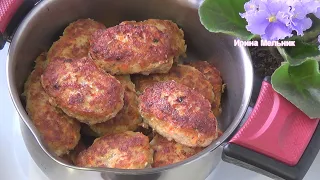 С пол килограмма фарша, один кг котлет! Рецепт простых  вкусных котлет, которые сэкономят вам бюджет