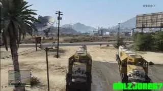 GTA 5: Driveable Freight Train Mod