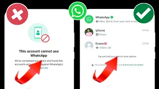 WhatsApp Banned My Number Solution To Unbanned WhatsApp Number (2024)