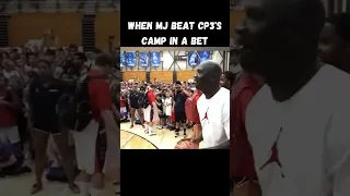 WHEN MJ BEAT CP3'S CAMP IN A BET #shorts #short #basketball #nba