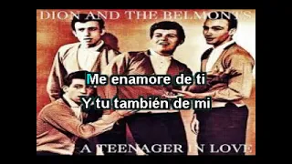 A TEENAGER IN LOVE - Adolescente enamorado - DION Y LOS BELMONTS KARAOKE ESPAÑOL