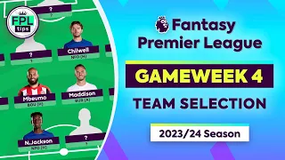 FPL GW4: TEAM SELECTION | Maddison or Sterling? | Gameweek 4 | Fantasy Premier League 2023/24 Tips