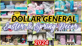 DOLLAR GENERAL EASTER AND SPRING DECOR 2024 SHOP WITH ME
