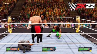 WWE 2K22 - Triple Threat Match - AJ Styles vs Roman Reigns vs Samoa Joe (Legend Difficulty)