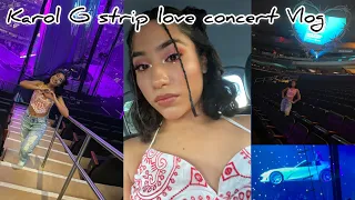 Karol G Strip love concert vlog (Grwm makeup + outfit)