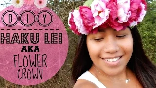 HOW TO MAKE A HAKU LEI a.k.a FLOWER CROWN (Artificial)