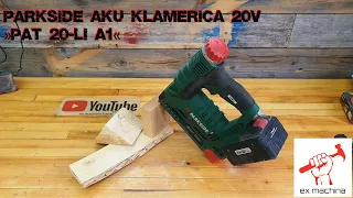 Parkside Aku klamerica 20V »PAT 20-Li A1«